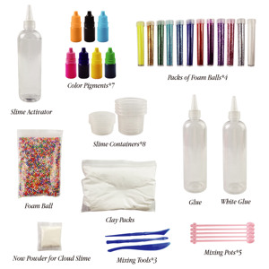 Kit de Slime DIY al por Mayor con Mezcla Aleatoria de Ingredientes, Crea Tu Propio Slime con Purpurina y Pegamento - Product Image 2