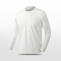 Camiseta Deportiva de Manga Larga para Hombre, Cuello Redondo, Secado Rápido, Elástica en Cuatro Direcciones, para Gimnasio, Running y Fitness, Personalizable, OEM
