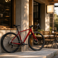 Vélo de gravier léger SpiritX Scout D9 1x10 vitesses, cadre en alliage d'aluminium 700c, fourche rigide, plateaux 42T, cassette 11-46T, axe traversant