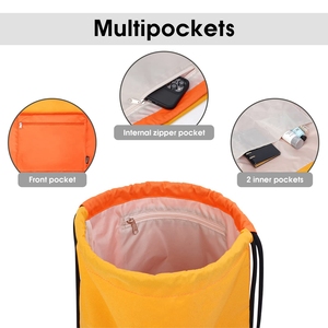 Custom Drawstring Backpack Waterproof Bagpack with Wet Compartment for Women Men Sport Gym Travel Rucksack <strong>Draw</strong> <strong>String</strong> <strong>Bags</strong> - Product Image 5