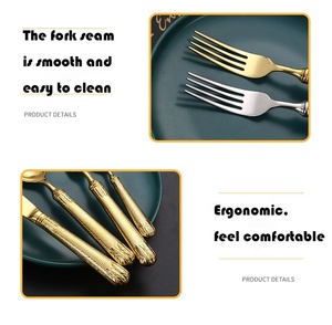 Nieuw Oor Van Tarwe Luxe Bestek <span class=keywords><strong>Set</strong></span> Goud Bestek Voor Bruiloft Bestekset 12 Personen Roestvrijstalen Servies Sets Bestek