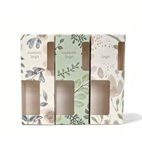 Pochette cadeau en papier recyclable avec fenêtre, logo/couleur/matériau/insert personnalisés, emballage de luxe écologique, pelliculage mat, éponge