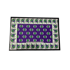 Tissu en polyester brossé lourd <span class=keywords><strong>Leso</strong></span> Khanga fabriqué en Chine pour auvents et rideaux, motif africain, prix abordable - Product Image 5