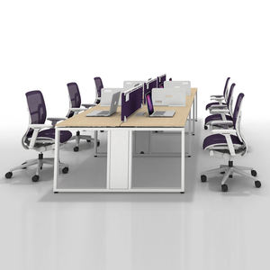 Muebles de Oficina Personalizados de Fábrica, Escritorio para 6 Personas, Diseño Moderno, Mesas de Oficina - Product Image 1