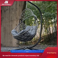 Fauteuil suspendu double place en fer forgé, style nid d'oiseau, pour intérieur et balcon, balançoire et hamac de relaxation, style influenceur