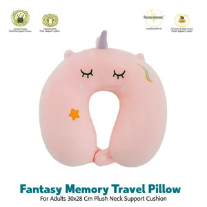 Almohada de Viaje Fantasy Memory para Adultos, 30x28 cm, Cojín de Felpa con Soporte para el Cuello - Product Image 2