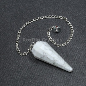 Howlite 12 exportateurs de pendule à facettes - Product Image 1
