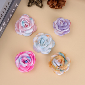 Adornos de flores de tela en 3D hechos a mano para bodas, broches DIY, zapatos, sombreros, decoraciones de ropa - Product Image 1