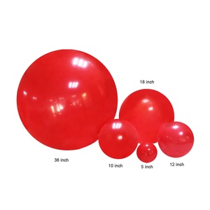 Haute qualité saint valentin thème fête décoration fournitures mat rouge <span class=keywords><strong>rose</strong></span> couleur biodégradable Latex ballon fabrication - Product Image 5