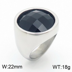 แหวนสแตนเลสสตีลเคลือบทอง 18K PVD หลายสีสันหรูหรา ประดับด้วยพลอยสีสันสดใส |   กันน้ำ ป้องกันการแพ้ และไม่ซีดจาง - Product Image 5