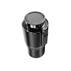 Smart touch bouteille thermos voyage 450ml voiture 12v refroidissement tasse chauffante chauffée et refroidie porte-gobelet pour voiture Smart chauffe-tasse chauffant