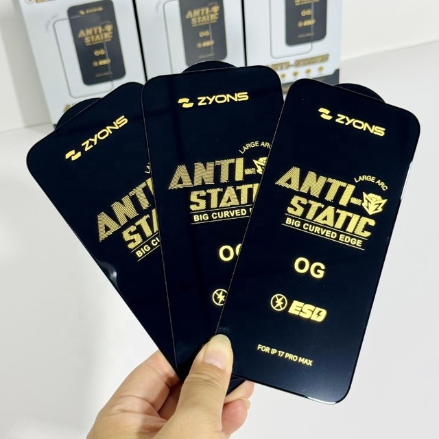 OG Anti Static Tempered Glass Screen Protector Film Curved Edge Phone Screen Guard for iPhone Infinix Tecno Samsung