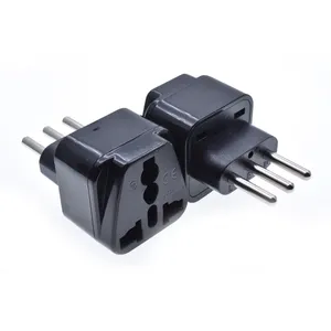 Type L round 3 pins Travel Adapter AC Power Plug Converter AC Socket 250V electric conversion plug For Italy Uruguay