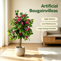 90cm Bougainvilliers Artificiels Fleurs Arbre Plante Artificielle Fausses Fleurs Plante En Pot pour Décoration