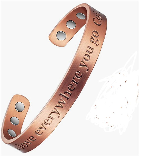 Pure Copper Magnetic Therapy Bracelet for Arthritis Pain Relief Health Benefits Bio Energy Healing Jewelry Gift Men Women