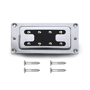 Mini micro électrique à deux lignes, 8 trous, basse, Humbucker, manche/pont, noir - Product Image 6