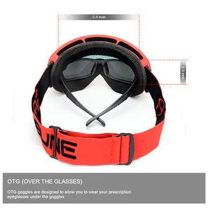 Toptan sıcak satış yüksek kalite TPU büyük küresel Lens Snowboard gözlük kayak güneş gözlüğü anti-sis kayak gözlüğü