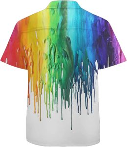 Chemises hawaïennes à perles pour hommes QiErDesign, <span class=keywords><strong>chemise</strong></span> à manches courtes à boutons <span class=keywords><strong>avec</strong></span> motif 3D, <span class=keywords><strong>chemise</strong></span> de plage tropicale pour les vacances, <span class=keywords><strong>chemise</strong></span> Aloha - Product Image 4