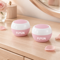Vente en gros 50g de pots de crème cosmétique en plastique PP rose pour les soins de la peau Crème pour le visage Crème pour les yeux Lotion rouge à lèvres Blush Emballage de crème pour les yeux