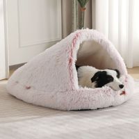 Winter-Warmes Muschelförmiges Katzenbett, Umfassendes Haustierbett, Hundebett, Geschlossenes Katzenbett