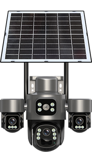 Nieuwste 6MP draadloze WiFi solar pan-tilt camera voor buiten, met PIR bewegingsdetectie, IP66 waterdicht, CCTV, cloudopslag en 4G SIM - Product Image 2