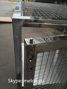 Kit de <span class=keywords><strong>cage</strong></span> de rouleau en métal de sécurité de casier mobile commercial avec la <span class=keywords><strong>cage</strong></span> d'étagères plates d'acier inoxydable - Product Image 5