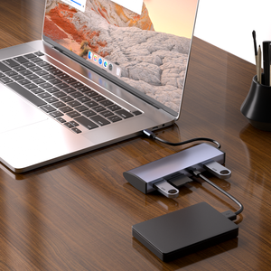 Ultra Slim Aluminium <strong>Type</strong> <strong>C</strong> to 5 in 1 USB-<strong>C</strong> Docking Station with SD/<strong>MMC</strong> TF Card <strong>Reader</strong> Data Transfer USB <strong>C</strong> HUB in Stock - Product Image 3