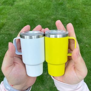 Vaso de chupito mini de acero inoxidable de doble pared con aislamiento al vacío, multicolor, de 3 oz, lindo, en blanco para sublimación, con asa - Product Image 4
