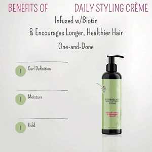 Crème coiffante quotidienne à la menthe et au romarin 8 oz, infusée à la biotine, favorise la croissance - Product Image 4