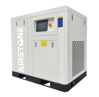 Compresseur d'air à vis sans huile 5,5 kW 7,5 kW 11 kW avec variateur de vitesse et moteur pour l'alimentation en air propre industriel