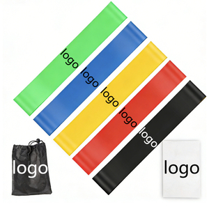Fitness Custom logo Gym Yoga Pilate Fit Simplify Latex Rubber Mini Sport Elastic Loop Resistance <strong>Workout</strong> <strong>Bands</strong> Sets for Exercise - Product Image 2