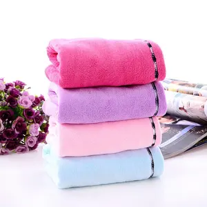 25*65cm ultra microfiber hair towel quickly drying towel hair wraps Soft Magic Turban Towel cute Buttons Twist Wrap