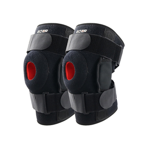 <span class=keywords><strong>Genouillère</strong></span> articulée avec coussinet en silicone, support de genou en néoprène, sangle de genou réglable <span class=keywords><strong>pour</strong></span> la récupération des blessures sportives - Product Image 1