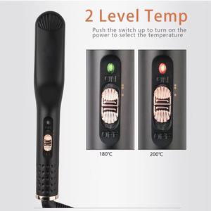 <span class=keywords><strong>Barbe</strong></span> Lissage Brosse Hommes Professionnel Rapide Chauffé Électrique Cheveux <span class=keywords><strong>Lisseur</strong></span> Peigne Électrique En Céramique Cheveux <span class=keywords><strong>Lisseur</strong></span> - Product Image 2