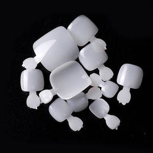 300 Pièces <span class=keywords><strong>Autocollants</strong></span> et <span class=keywords><strong>Faux</strong></span> <span class=keywords><strong>Ongles</strong></span> d'Orteil Transparents à Couverture Complète, Motif Ciel Étoilé, Longueur 5,0 cm, Formes Carrée/Courbe en C/Tubulaire - Product Image 6