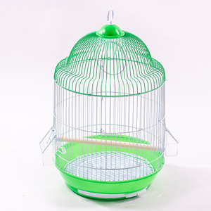 Práctica Jaula Universal para Pájaros de Todas las Razas, de Alambre Metálico Reforzado, con Comederos de Madera, para las Cuatro Estaciones - Product Image 2
