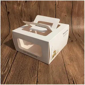 Bánh hộp cajas de carton 10x10x5 bán buôn bóng sang trọng món quà cưới cao cup bánh Para envios 12 inch màu đen bưu phẩm bánh hộp