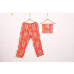 Conjunto de Pijama de Algodón para Mujer, Estampado a Mano, Estilo Boho, Ropa de Dormir Cómoda para Mujer, Excelente Precio de Fabricante - Product Image 3