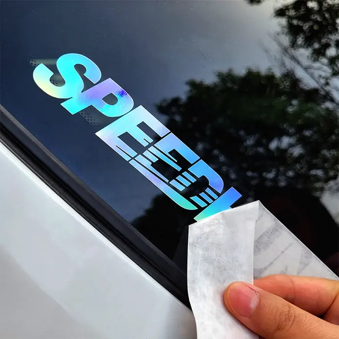Autocollant de transfert de vinyle de voiture imperméable imprimé sur mesure 3M logo lettre fenêtre vinyle autocollant de pare-chocs de voiture autocollant découpé