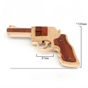 Juguetes Inteligentes de Madera para Adultos, Pistola de Madera Tipo Revólver Smith & Wesson, Proveedores Mayoristas de Juguetes de Madera - Product Image 4