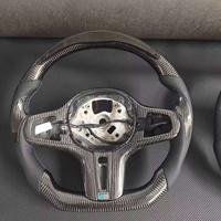 Setir Kemudi Kulit Serat Karbon LED Berpemanas Khusus untuk BMW G01 G02 G05 G06 G20 G22 G26 G27 G30 M3 G80 G82 F97