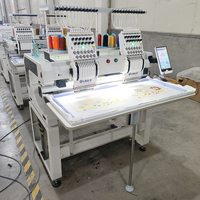 Machine à broder informatisée Gensen nouvelle génération pour usage domestique, deux têtes, haute précision, zone de travail 500x400mm, moteur à engrenages 1200 tr/min pour casquettes