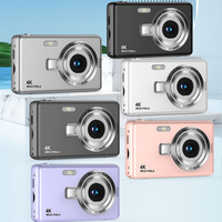 Cámara Digital CCD de Estilo Retro, Cámara de Bolsillo Compacta Vintage, Fotografía HD, Cámara Digital Portátil de Nivel Básico para Estudiantes