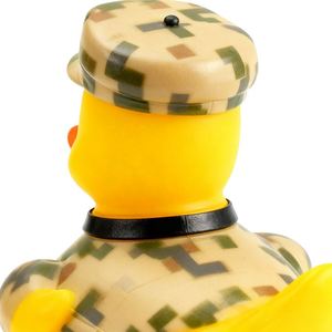 Jouets de bain et de douche pour enfants en gros, petits canards jaunes mignons en forme de soldat - Product Image 3