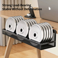 Organisateur de câbles sous le bureau DaS sans perçage, fixation par pince sur grille métallique, support de câbles pour bureau