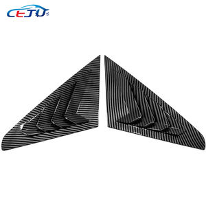 แผ่นบานเกล็ดช่องหน้าต่างด้านหลังรถยนต์<span class=keywords><strong>2</strong></span>ชิ้นฝาครอบบานเกล็ดคาร์บอนไฟเบอร์ดูอุปกรณ์เสริมภายนอกสำหรับ MG6 - Product Image 3