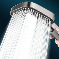 Pommeau de Douche Professionnel à Injection d'Air Haute Pression Filtrée en ABS Chromé pour Projets Hôteliers et Spas