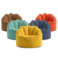 Fauteuil pouf en cuir souple rembourré de mousse, rose, pour chambre à coucher, canapé paresseux individuel pour salon avec repose-pieds, vente en gros