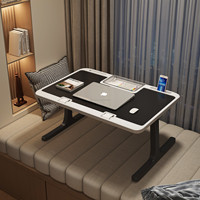 Table de lit pliante en bois pour ordinateur portable, petite table d'étude pour la maison