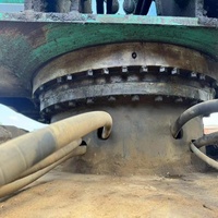 Excavatrice sur chenilles amphibie hydraulique multifonction Kobelco SK210LC d'occasion, modèle 2021, 22 tonnes, haute efficacité, pompe 90% neuve, Japon
